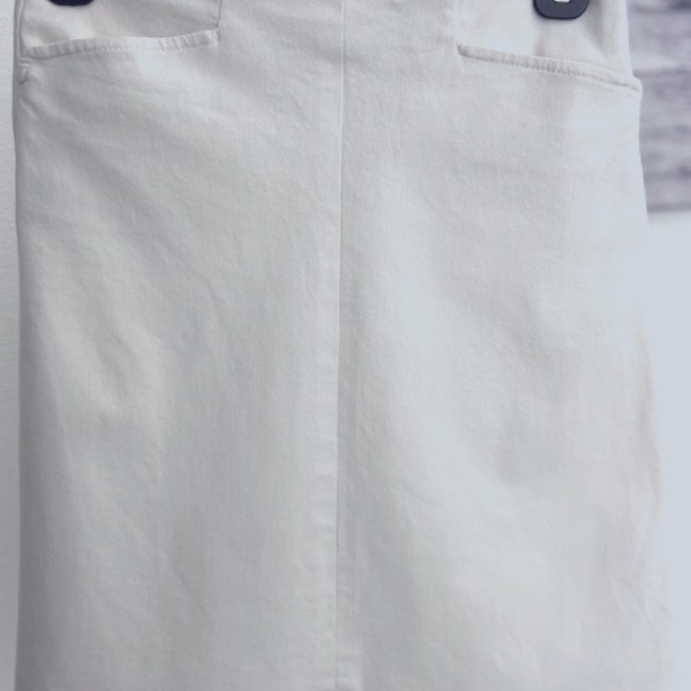 THEORY White A-line Pencil Skirt